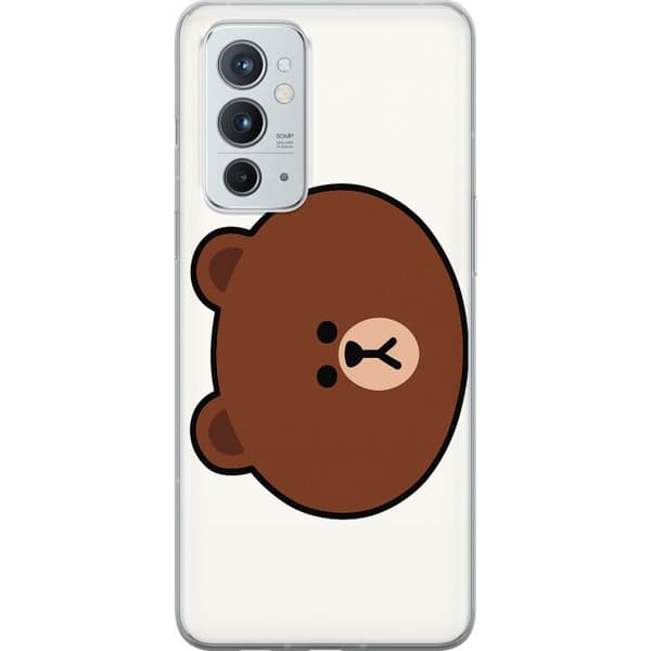 OnePlus 9RT 5G Läpinäkyvä kuori line friends brown