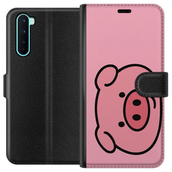 OnePlus Nord Lompakkokotelo Kawaii Piggy