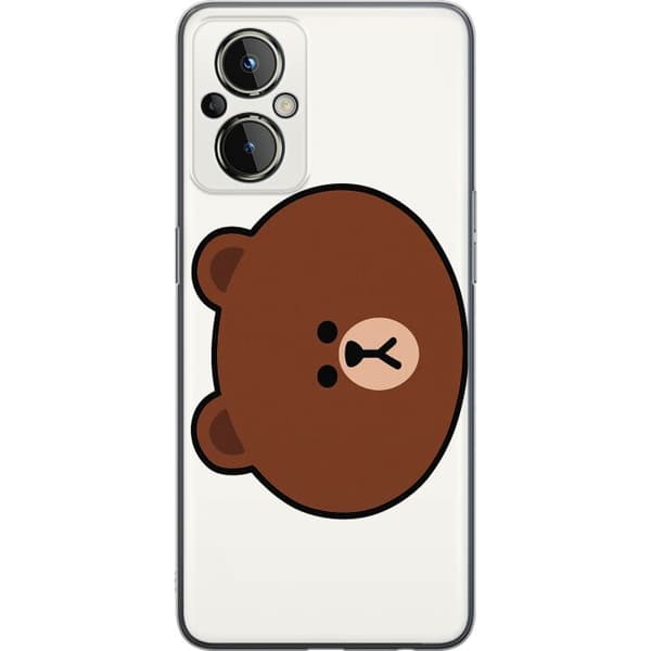 OnePlus Nord N20 5G Genomskinligt Skal line friends brown