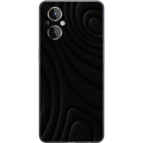 OnePlus Nord N20 5G Gennemsigtig cover Sorte Bølger