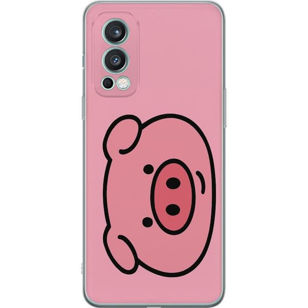 OnePlus Nord 2 5G Gennemsigtig cover Kawaii Piggy