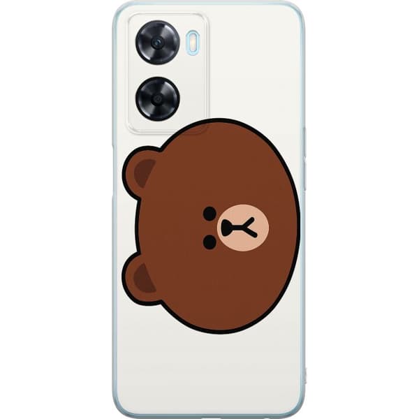 OnePlus Nord N20 SE Gennemsigtig cover line friends brown