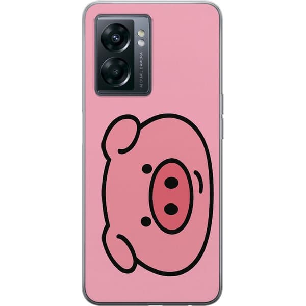 OnePlus Nord N300 Gjennomsiktig deksel Kawaii Piggy