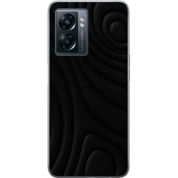 OnePlus Nord N300 Genomskinligt Skal Black Waves