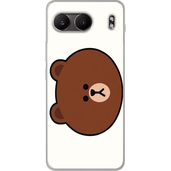 OnePlus Nord 4 Gennemsigtig cover line friends brown