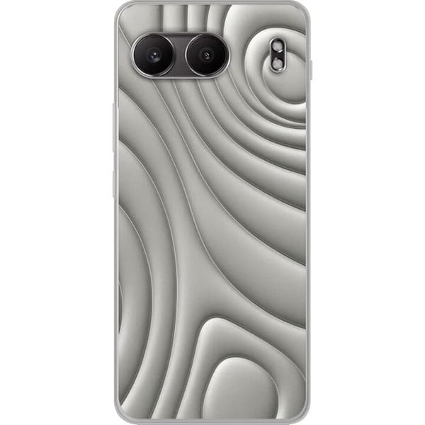 OnePlus Nord 4 Läpinäkyvä kuori Hopea-aallot