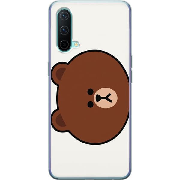 OnePlus Nord CE 5G Gjennomsiktig deksel line friends brown