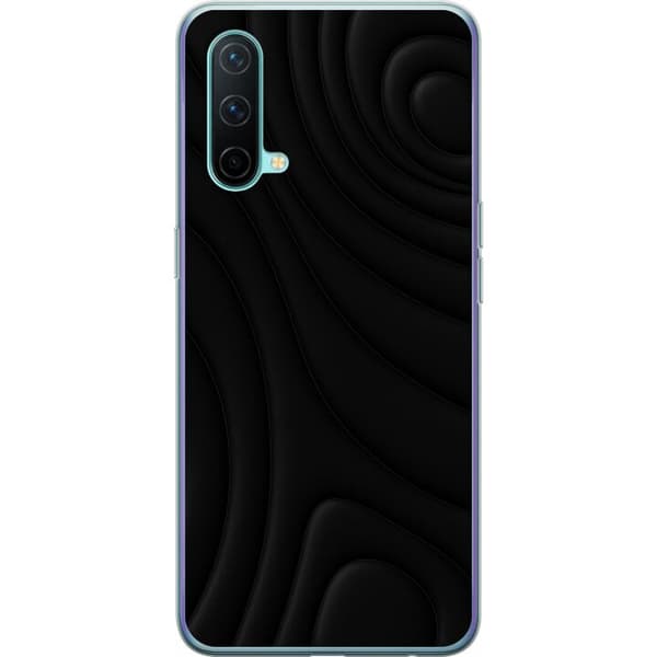 OnePlus Nord CE 5G Gennemsigtig cover Sorte Bølger