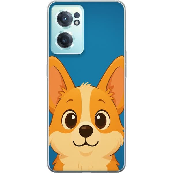 OnePlus Nord CE 2 5G Läpinäkyvä kuori Hello Corgi