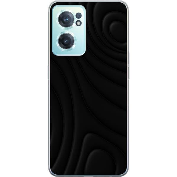 OnePlus Nord CE 2 5G Gennemsigtig cover Sorte Bølger