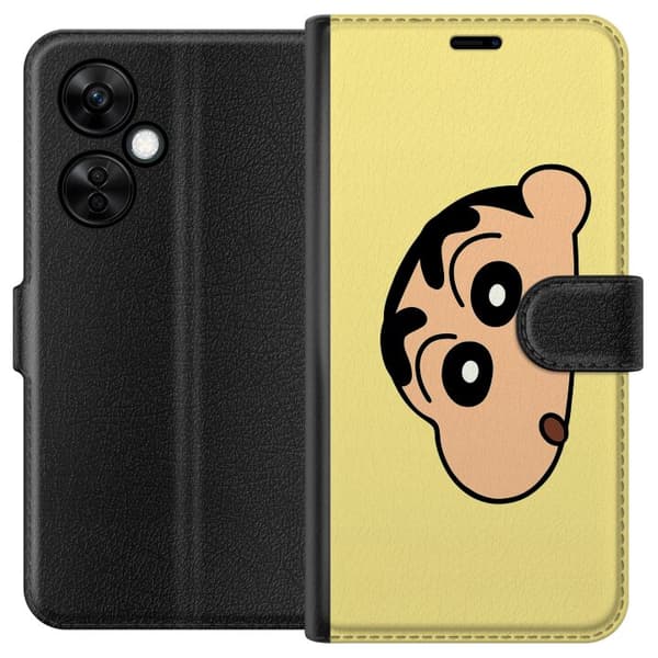 OnePlus Nord CE3 Tegnebogsetui Peeking Shinchan