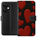 Miniatyrbilde 1 av 3: OnePlus Nord CE3 Lommeboketui Røde Fløyels hjerter