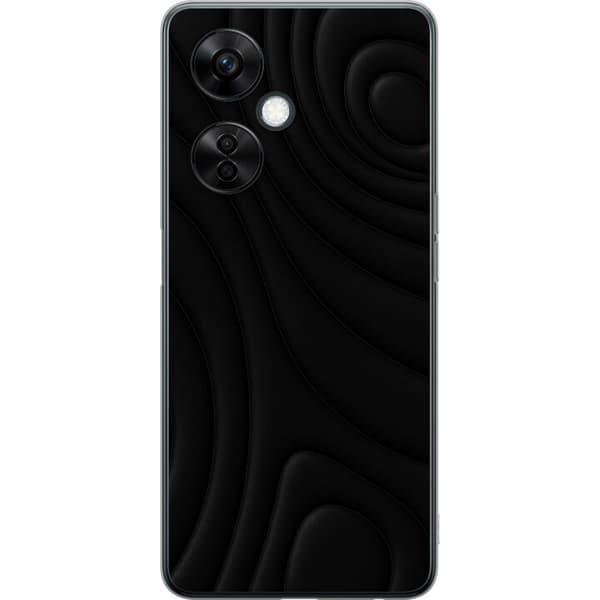 OnePlus Nord CE3 Gjennomsiktig deksel Svarte Bølger