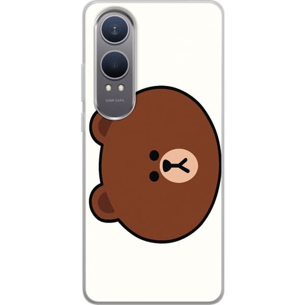 OnePlus Nord CE4 Lite Gennemsigtig cover line friends brown