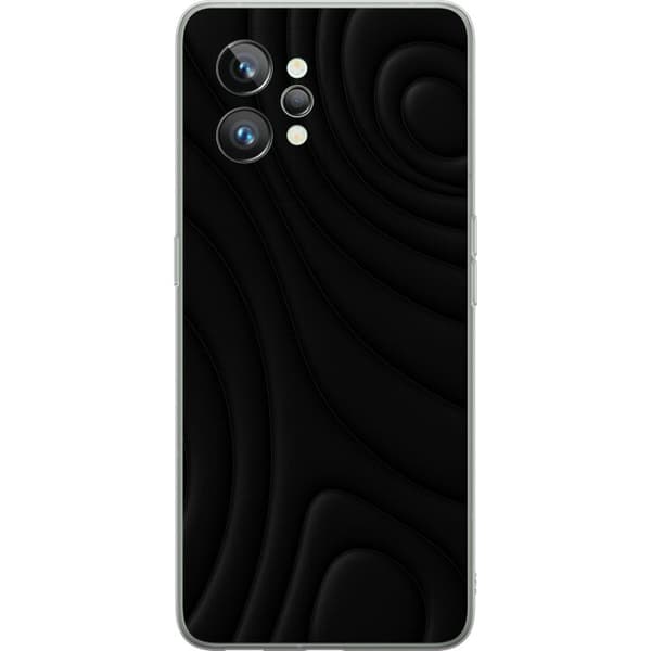 Realme GT2 Pro Gjennomsiktig deksel Svarte Bølger