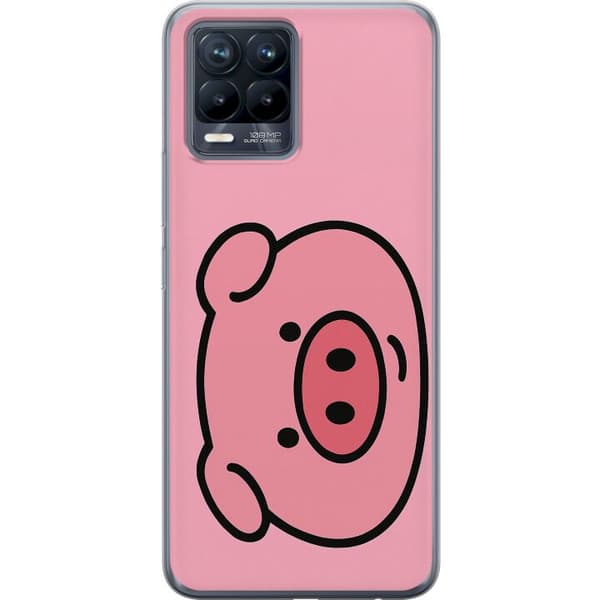 Realme 8 Gennemsigtig cover Kawaii Piggy