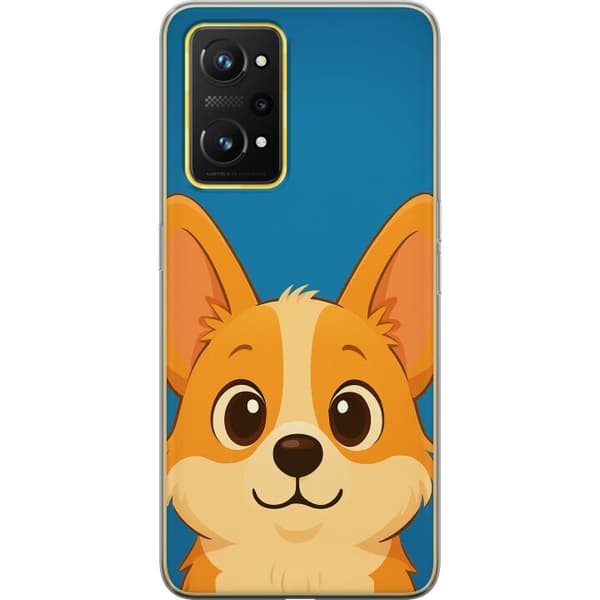 Realme GT Neo 3T Genomskinligt Skal Hello Corgi