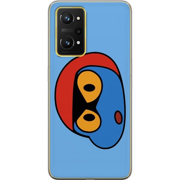 Realme GT Neo 3T Genomskinligt Skal Bold Bot Head