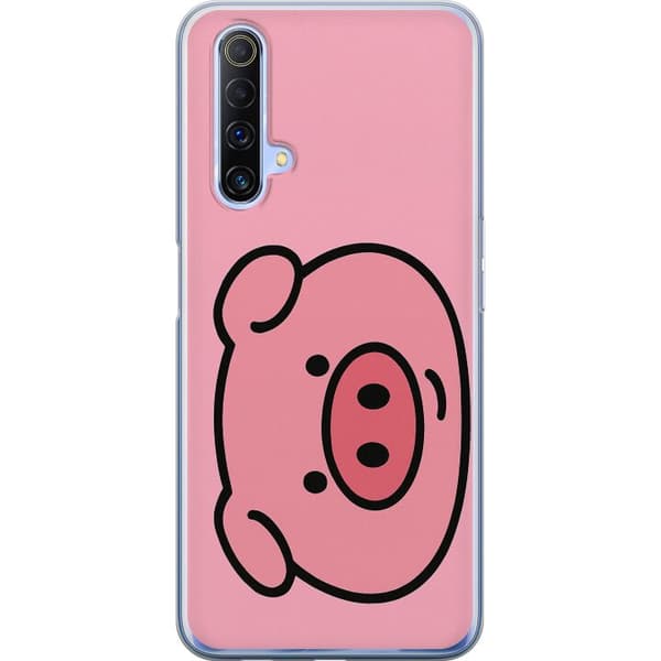 Realme X50 5G Gjennomsiktig deksel Kawaii Piggy