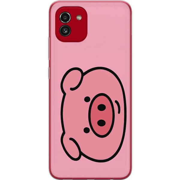 Samsung Galaxy A03 Läpinäkyvä kuori Kawaii Piggy