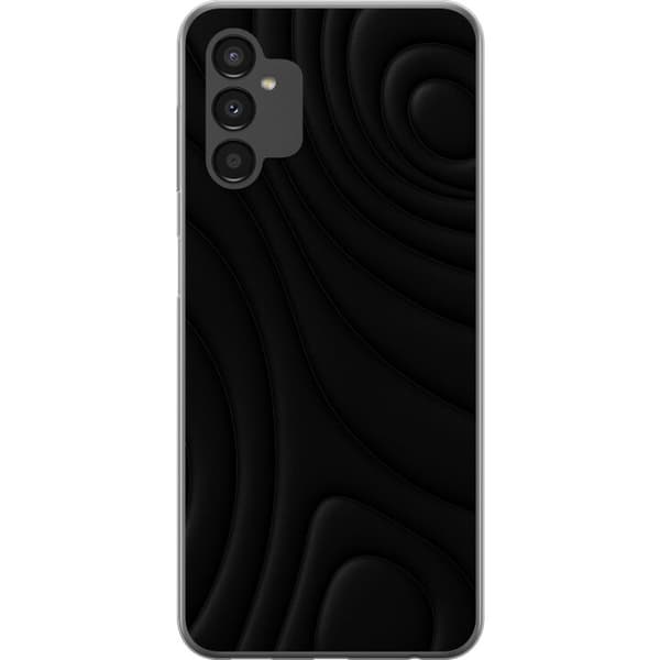 Samsung Galaxy A04s Gjennomsiktig deksel Svarte Bølger