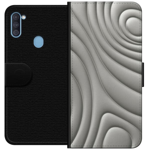 Samsung Galaxy A11 Tegnebogsetui Sølvbølger
