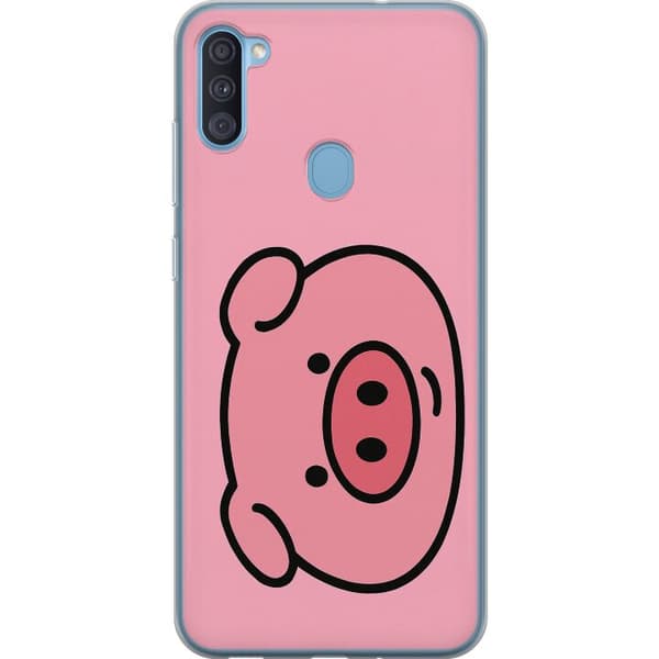 Samsung Galaxy A11 Gennemsigtig cover Kawaii Piggy