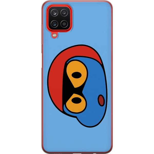 Samsung Galaxy A12 Läpinäkyvä kuori Bold Bot Head