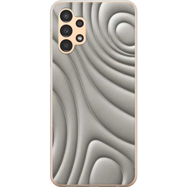 Samsung Galaxy A13 Gennemsigtig cover Sølvbølger
