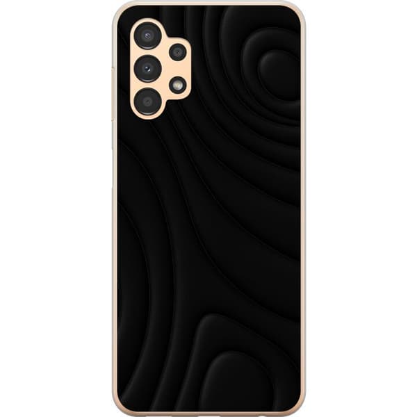 Samsung Galaxy A13 Läpinäkyvä kuori Tummat Aallot