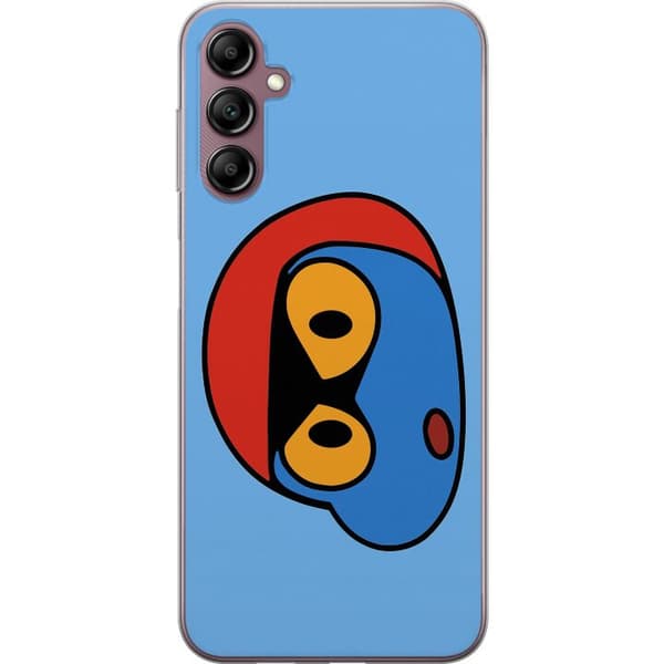 Samsung Galaxy A14 5G Läpinäkyvä kuori Bold Bot Head
