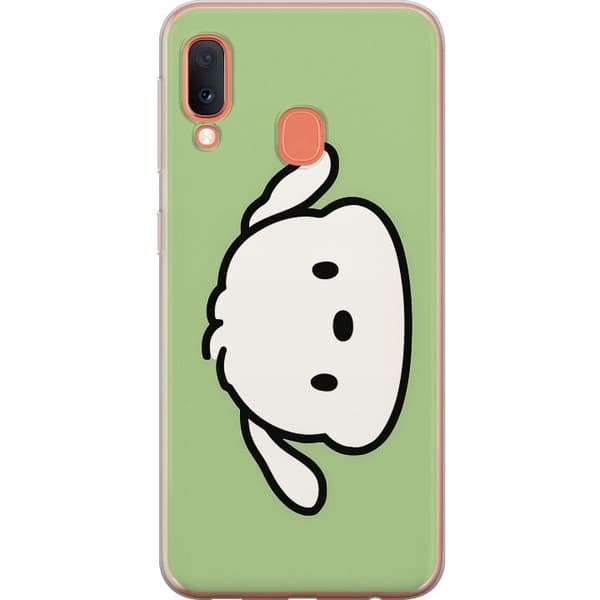 Samsung Galaxy A20e Läpinäkyvä kuori Snoopy Flip