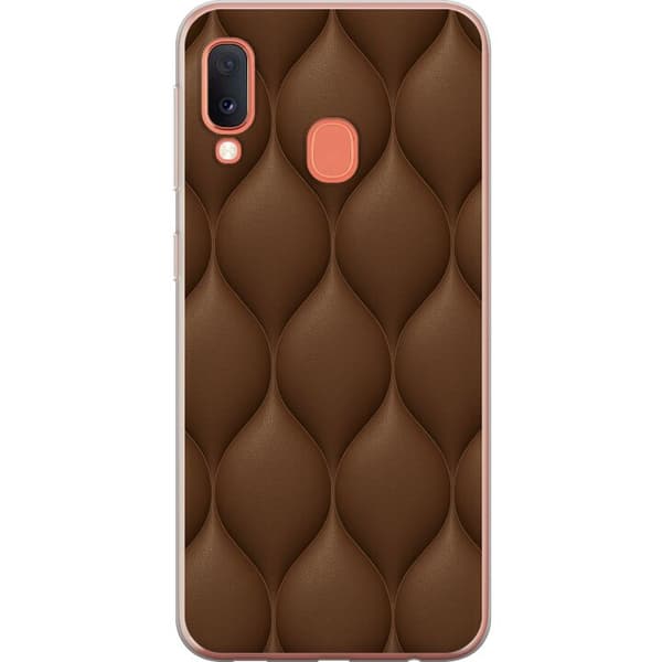 Samsung Galaxy A20e Genomskinligt Skal Cocoa Scales