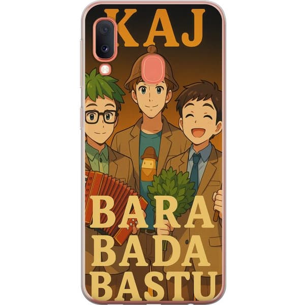 Samsung Galaxy A20e Genomskinligt Skal KAJ Bara bada bastu