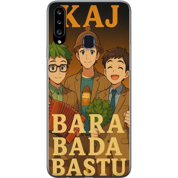 Samsung Galaxy A20s Gennemsigtig cover KAJ Bara kun bader i saunaen