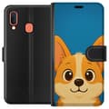 Miniatyrbillede 1 af 3: Samsung Galaxy A20e Tegnebogsetui Hello Corgi