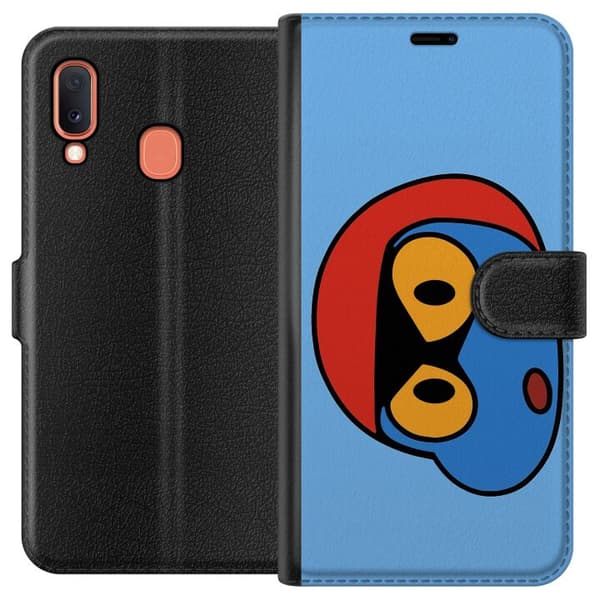 Samsung Galaxy A20e Plånboksfodral Bold Bot Head