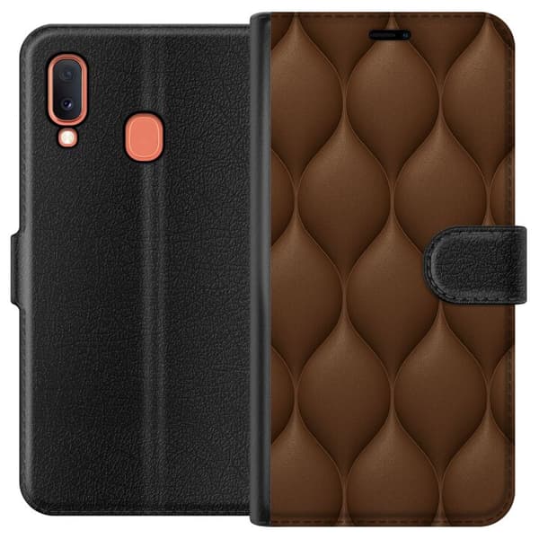 Samsung Galaxy A20e Plånboksfodral Cocoa Scales