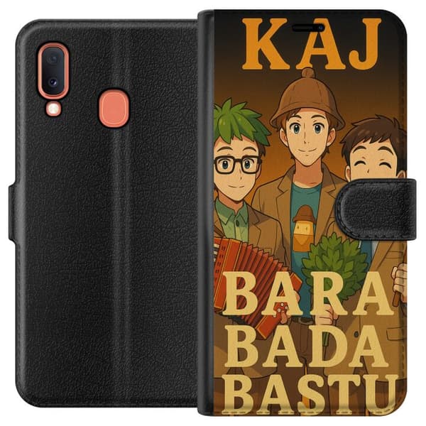 Samsung Galaxy A20e Plånboksfodral KAJ Bara bada bastu