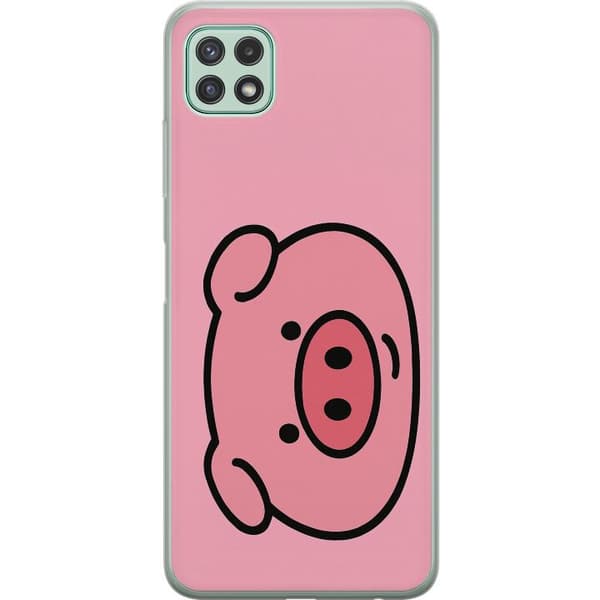 Samsung Galaxy A22 5G Gennemsigtig cover Kawaii Piggy