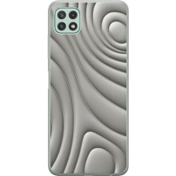 Samsung Galaxy A22 5G Gennemsigtig cover Sølvbølger