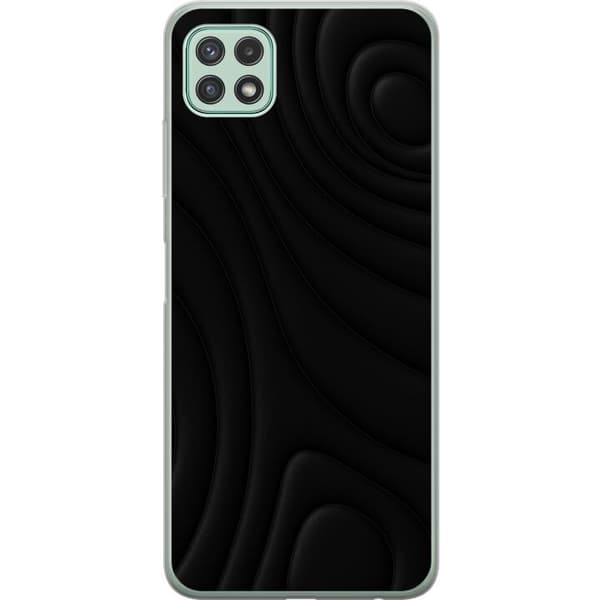 Samsung Galaxy A22 5G Läpinäkyvä kuori Tummat Aallot