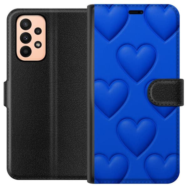 Samsung Galaxy A23 Plånboksfodral Blue Hearts