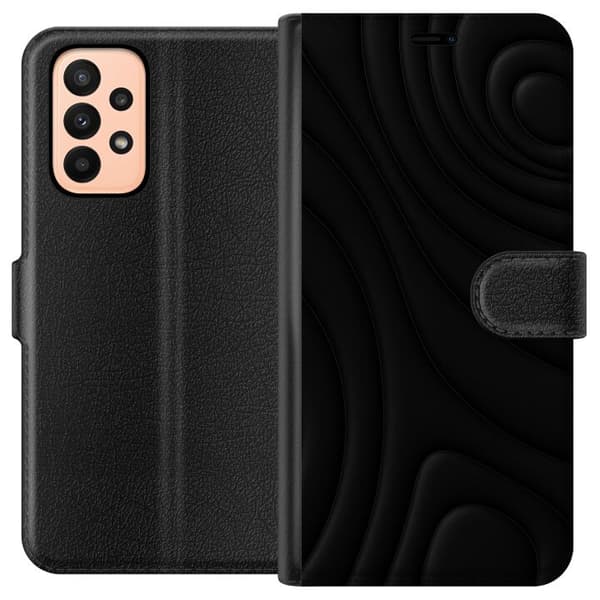 Samsung Galaxy A23 Plånboksfodral Black Waves