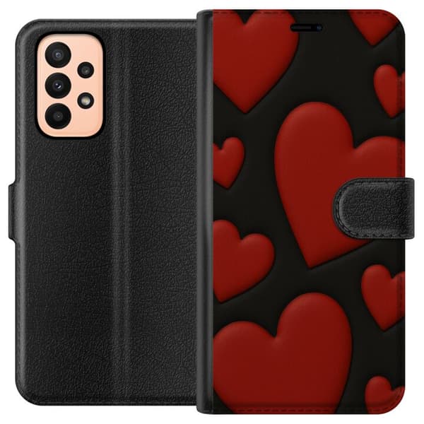 Samsung Galaxy A23 Plånboksfodral Red Velvet Hearts