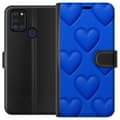 Miniatyrbild 1 av 3: Samsung Galaxy A21s Plånboksfodral Blue Hearts