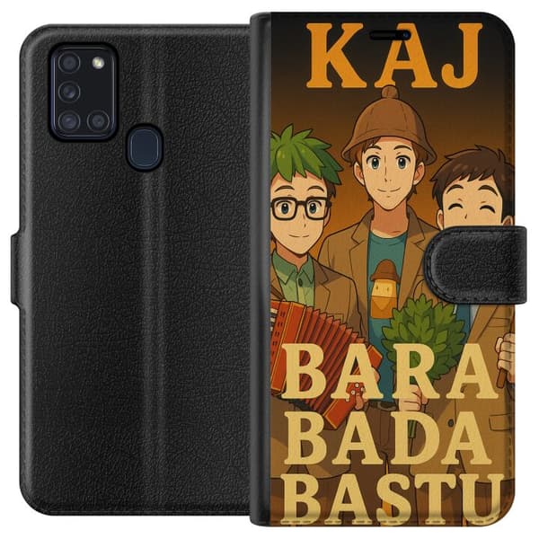 Samsung Galaxy A21s Plånboksfodral KAJ Bara bada bastu