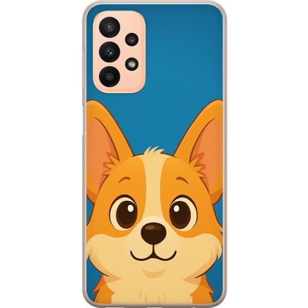 Samsung Galaxy A23 Gjennomsiktig deksel Hello Corgi