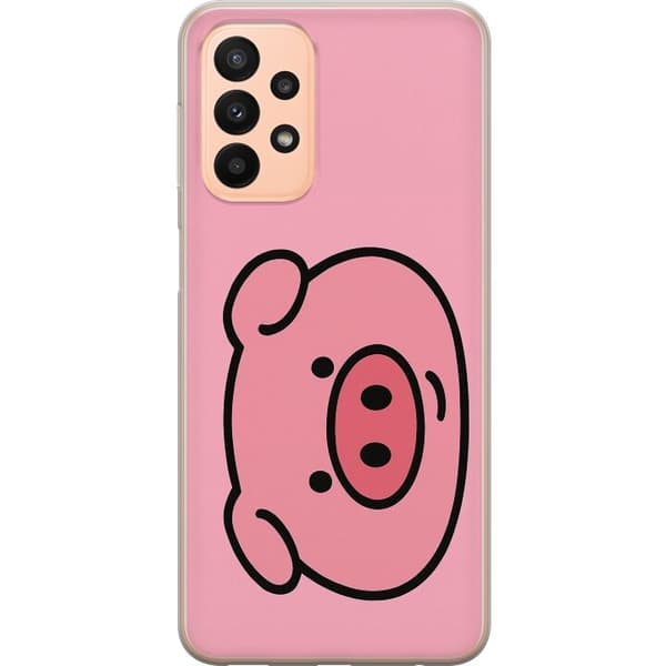 Samsung Galaxy A23 Genomskinligt Skal Kawaii Piggy