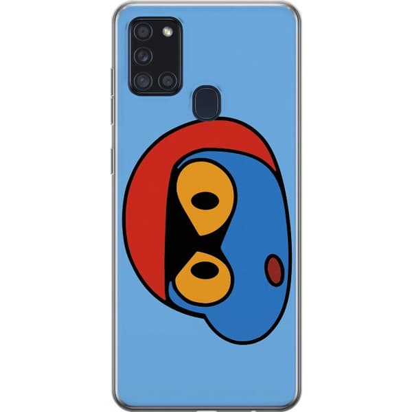 Samsung Galaxy A21s Gennemsigtig cover Bold Bot Head